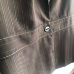 Larry Levine Signature by  Blazer Women’s Size 10 Brown with blue pinstripes Photo 4