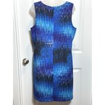 Relativity Women's Blue Abstract Print Sleeveless Tank Dress 1X Photo 1