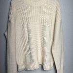 Madewell Stitchmix Cropped Pullover Sweater Womens Size Small Cream Soft Photo 1