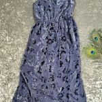 Lucky Brand  Floral Velvet Midi Dress Photo 0