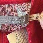 Natalie & Me Weekend Button Front Vest Sweater Studded Pockets Outdoorsy Size XL Red Photo 5