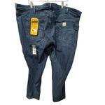 Carhartt Relaxed Fit Blue Denim Rugged Flex Jeans Size 26W Straight Leg Stretch Photo 1