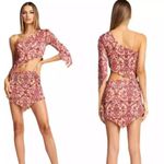 I am gia I.AM.GIA. Riley Y2K Paisley ButterflyTwo-Piece Set Bodychain One Sleeve Dress M Photo 6