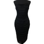 #320 ROSEDRESS Ruched Strapless Cocktail dress Black Size L Photo 1