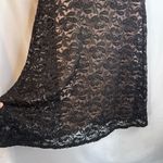 INC International Concepts Black Lace Overlay Fit & Flare Cap Sleeve Dress Sz 10 Photo 4
