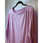 Nike  Dri-FIT Pink Long Sleeve Raglan Pullover Sweatshirt Workout Womens Medium # Photo 3