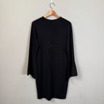 Carlisle New York Keyhole Knit Knee Length Dress Women XS Black LBD Classic NWOT Photo 2