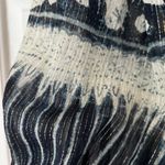 Ulla Johnson Yulia Blouse Indigo Printed Metallic Size 0 Shirt Statement Sleeve Photo 3