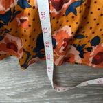 Free People NEW Morning Light Golden Yellow Print Long Sleeve Mini Dress Photo 13