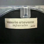 Valerie Stevens Valerie‎ Stevens Separates Blazer Padded Shoulder Womens Size 4 Petite Black Photo 10