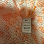 Andthewhy NWT  Orange and Cream Oversized Leopard Sweater S/M Photo 3