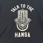SUB_URBAN RIOT Talk to the Hamsa Short Sleeve T Shirt Small Navy Blue and White Photo 1