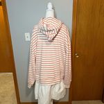Pilcro Anthropologie Hooded Sweatshirt Twofer Mini Dress NEW pink white striped Photo 6
