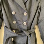 ASOS NWT  Black Women Trench Coat Size 8 petite Photo 8