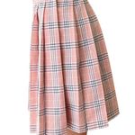 HUG SUNSHINE Pink & Black Plaid Pleated Tennis Mini Skirt ~ Women's Size SMALL Photo 2