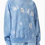 Sporty And Rich Blue Tie Dye Crewneck Side S Photo 0