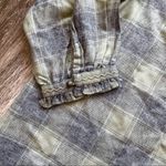 Caffe Marrakesh Jasper Plaid Popover Blouse Green Size M Photo 2