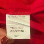 Motherhood Women’s Red  Maternity Button Up Photo 6