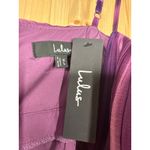 Lulus NWT  Lovely Boldness Purple Multi Watercolor Pleated Maxi Dress Prom Sz XL Photo 5