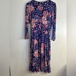 Beige dress women multicolor Size M. Used excellent condition.work office Blue Size M Photo 6
