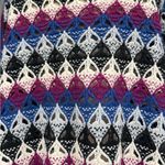 Umgee  Boho Diamond Crochet Knit Multicolor Crop Sweater Poncho Size Small Photo 7