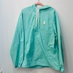 PacSun Playboy Jacket Hoodie 1/4 Zip Blue green Women's size Large Photo 0