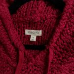 Pilcro Anthropology  NWOT Cozy Red Knit Hoodie Sweater Size XL Oversized Photo 4