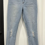 Kut From The Kloth Fab Ab Ankle Skinny Jeans Distressed Light Wash Size 4 Photo 0