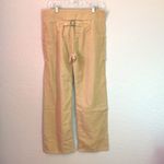 SANDRINE ROSE BY FREE PEOPLE FRENCH WORKER JEANS SOFT COTTON LINEN | 28 Tan Photo 5