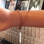 Fossil bracelet leather strap chevron pattern Photo 3