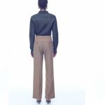 Aritzia  Babaton Agency Pant Wool Trousers Tan Front Crease Minimalist like new 0 Photo 11