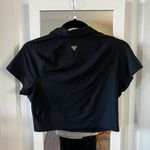 252 TNA Action Cropped Short Sleeve Polo Size Large Color Black Aritzia Photo 3
