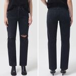 AGOLDE NEW  disorder LANA MID‎ RISE FULL LENGTH STRAIGHT, 31 Photo 1