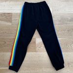 Forever 21 - Rainbow Side Stripe Joggers in Black Photo 2