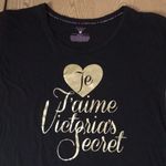Victoria's Secret  Black/Gold “Je J’aime Victoria’s Secret” Pajama Gown Small Photo 1