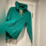 Outerknown NWT  Size S Teal Green Terry Knit Pullover Hoodie Top Kangaroo Pocket Photo 6