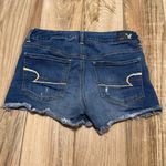 American Eagle Midi Cutoff Shorts Blue Size 8 Photo 2