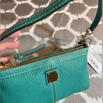 Dooney & Bourke NWT Turquoise Leather Mini Shoulder or Wristlet Bag summer fun Photo 5