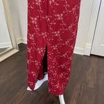 Jane Ashley Romantic Linen Flower Embroidered Midi Maxi Dress L Photo 4