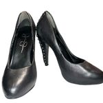 Jessica Simpson Black strapped heeled Stiletto !! Sexy!! 5” heels Photo 4