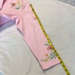 Quacker Factory Vintage  Floral Embroidered Zip Up Jacket Women’s Size Large Pink Photo 10