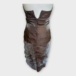 Cache Vintage Y2K Metallic Halter Mini Dress Womens size 6 Bodycon Glam Cocktail Photo 1