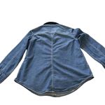 Calvin Klein  Jeans Blue Long Sleeves Button Down Chest Pockets Denim Shirt‎ M Photo 4
