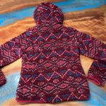 Patagonia Deep Pile Retro X Fleece Hooded Full zip lined jacket medium red blue Photo 11