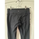 Lululemon ‎ Black Crop Leggings Athletic Wear Size 4 Photo 4