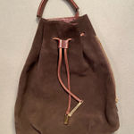 Halston Heritage Halston Suede Drawstring Backpack, Brown, Modern Retro‎ Photo 0
