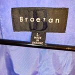 Vintage Braetan Womens Sky Blue suede Leather Jacket Women Size Large Photo 2