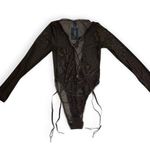 Frederick's of Hollywood Frederick’s of Hollywood Womens Brown Lola Lee Mesh Teddy Photo 0