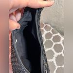 White House | Black Market Black Woven Shoulder Bag faux zip minimalist classic Photo 10