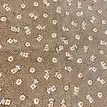 Vintage Baar & Beard Brown Retro Academia Floral Polka Dot 50s Square Scarf Photo 2